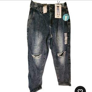 NWT YMI Balloon Fit Authentic Denim Jeans Size 3/26 NWT Rue21 Dream Collection